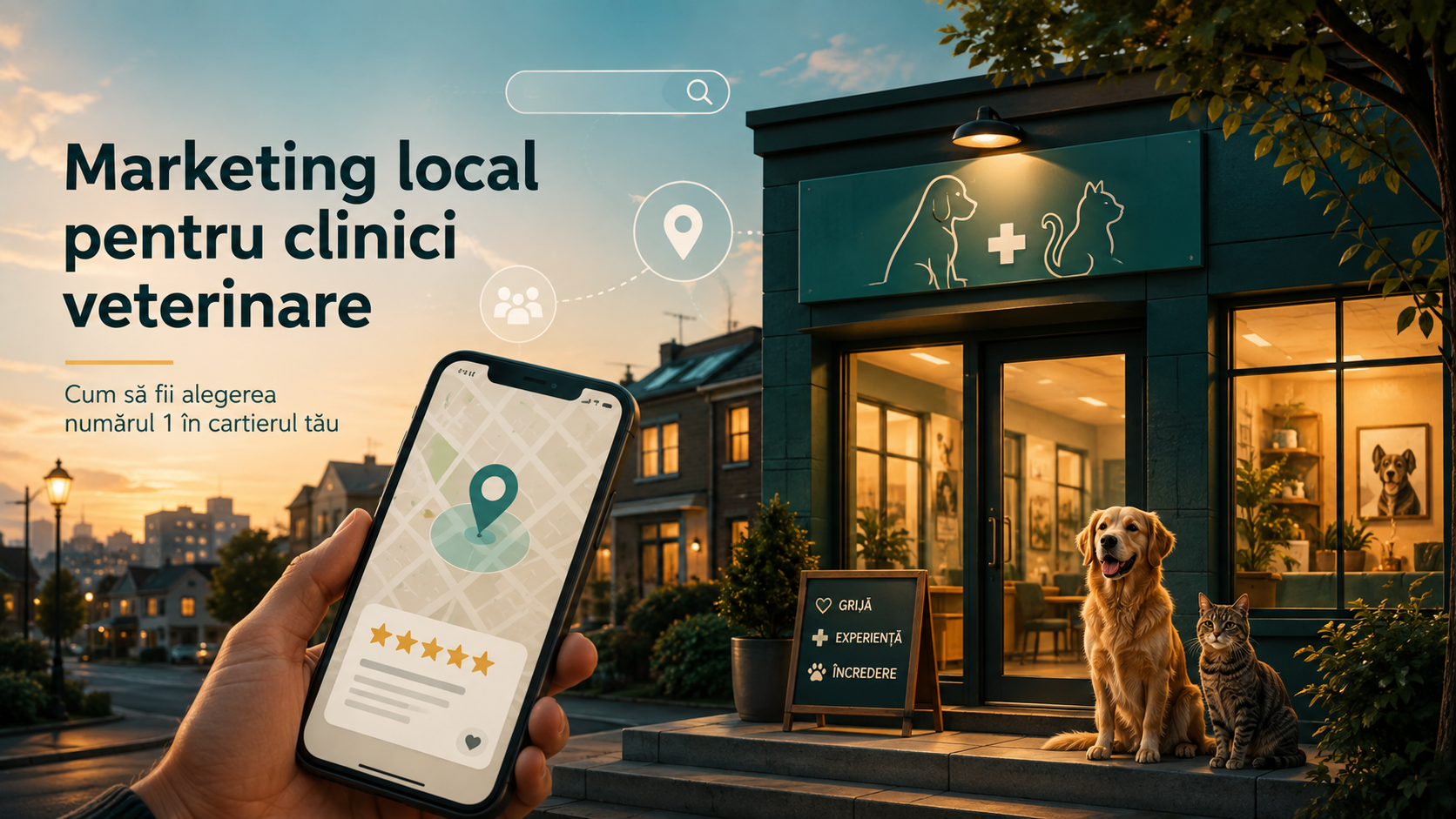 Google Business Profile pentru clinici veterinare: cum aduci mai multe programări din cartier