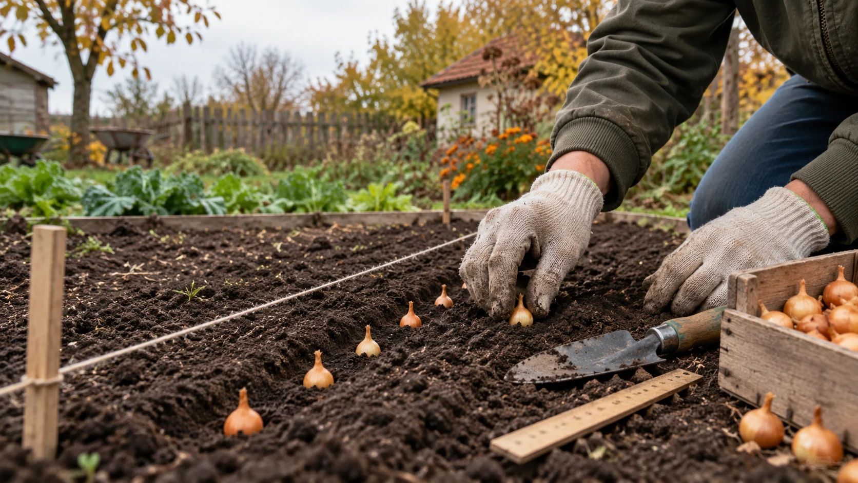 Când și cum plantezi arpagicul de toamnă ca să ierneze fără să putrezească
