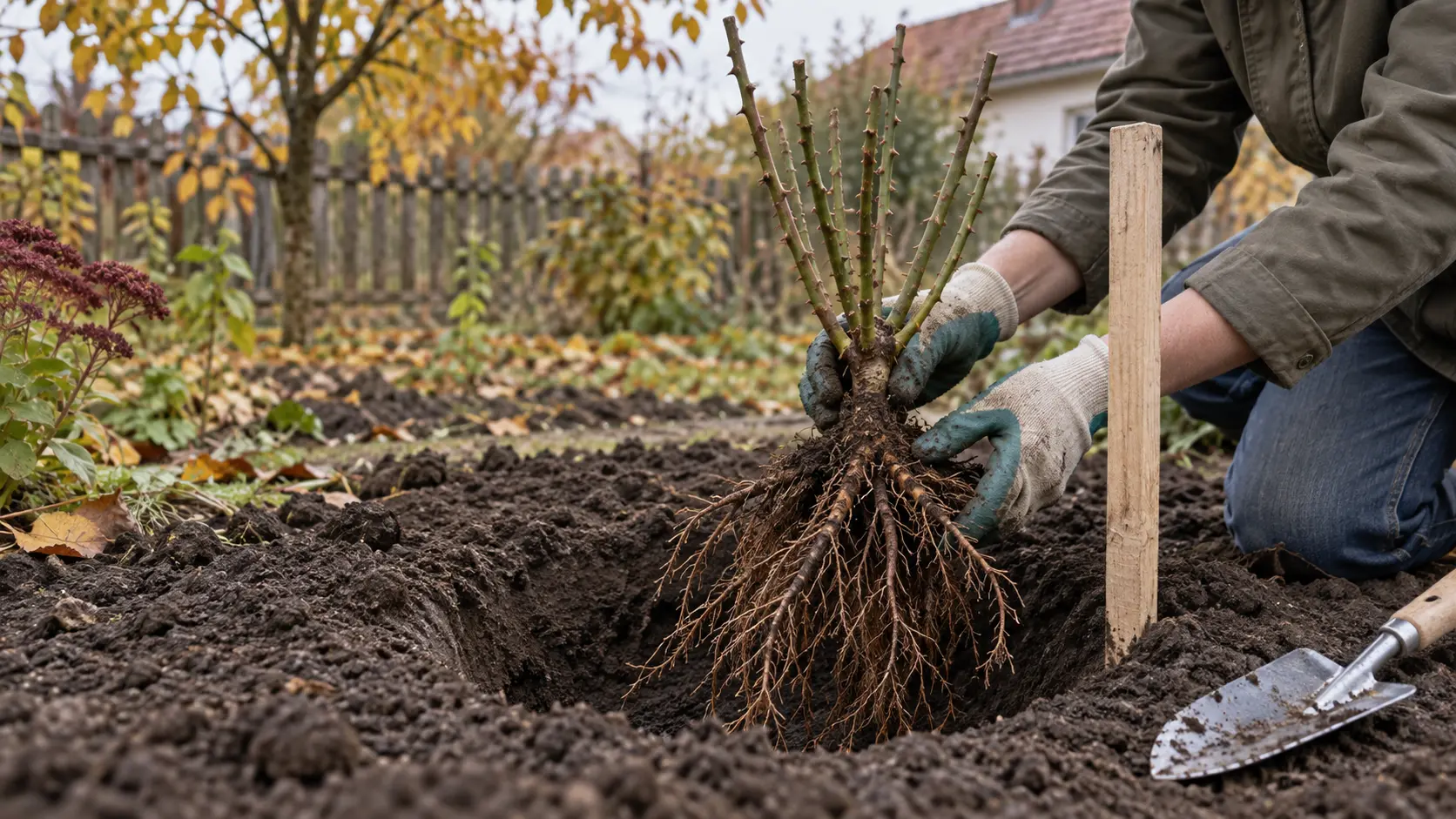 Când și cum plantezi trandafirii cu rădăcină nudă toamna