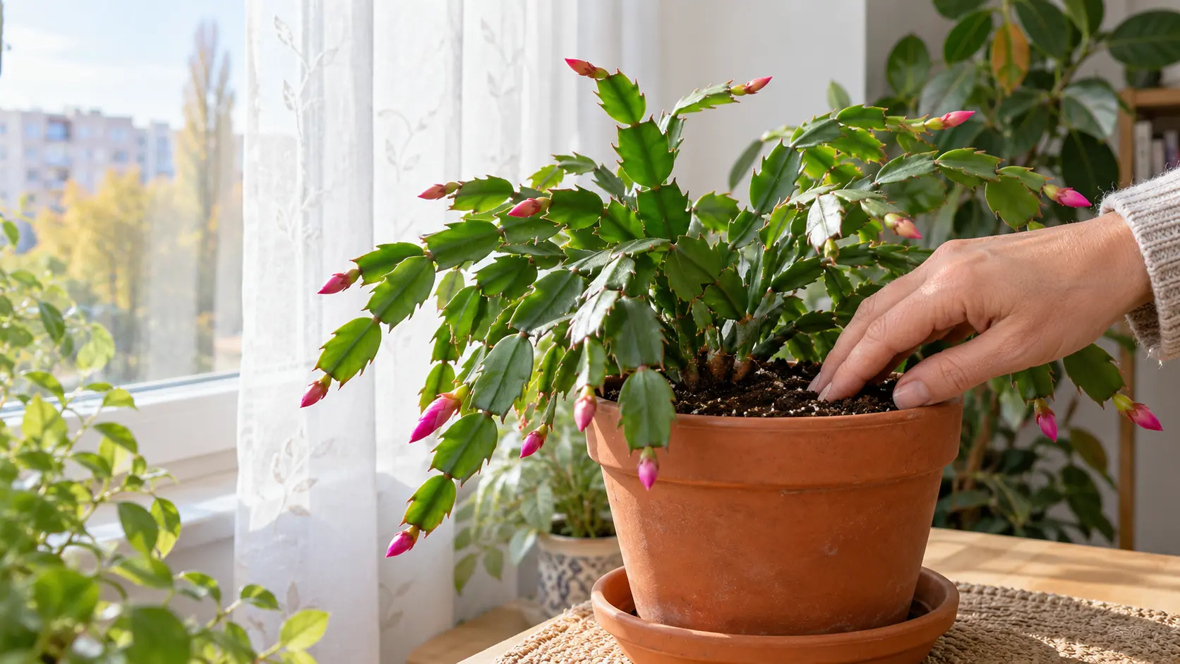Cum îngrijești cactusul de Crăciun ca să nu își piardă bobocii