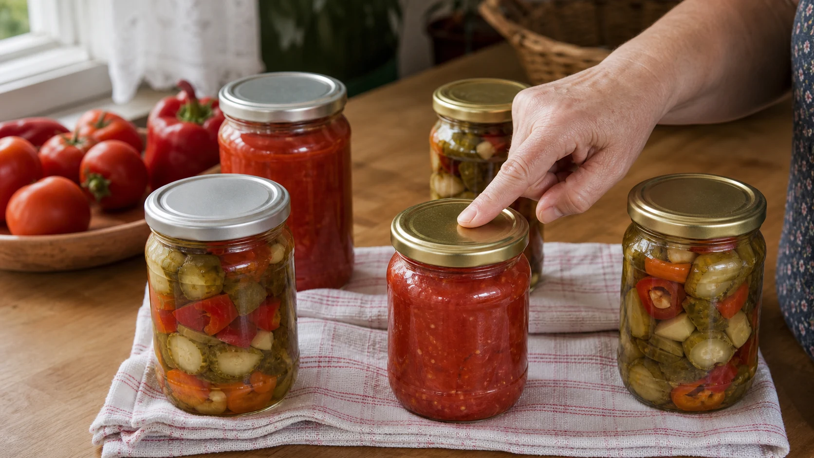 Cum verifici dacă borcanele cu conserve s-au sigilat corect după răcire