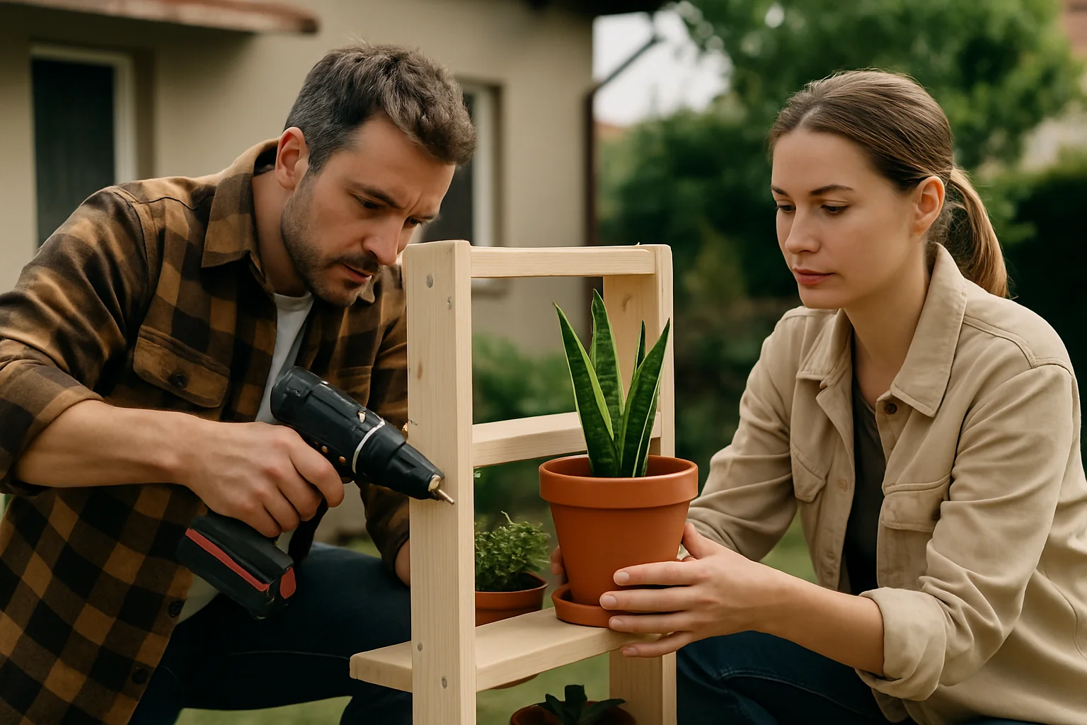 DIY: cum construiești un suport pentru ghivece