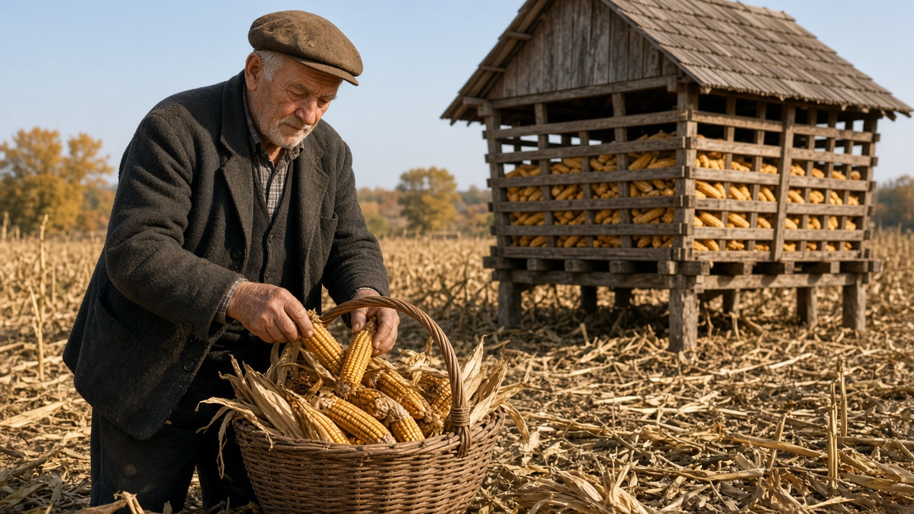 Recoltarea și depozitarea porumbului: când îl culegi, cum îl usuci și cum îl ferești de rozătoare